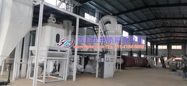 安裝完成的萬壽菊加工設(shè)備